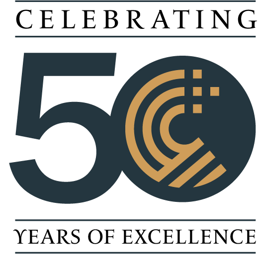 Celebrating 50 Years of Excellence Logo